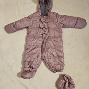 First Impressions Mauve Kids One Piece Footie